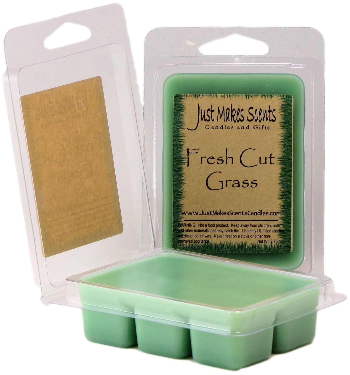 Fresh Cut Grass 2 Pack Wax Melts -Just Makes Scents Candles & Gifts